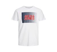 JACK & JONES Camiseta 'JJCorp' navy / rojo / blanco XS navy / rojo / blanco