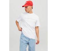 Camiseta de cuello redondo jjestar Hombre Talla L. Color Blanco