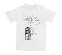 Camiseta de Cuello Redondo y Manga Corta Eth-el Cain Anime, Ropa Urbana Unisex, con Estampado de Dibujos Animados B-White||s