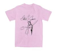 Camiseta de Cuello Redondo y Manga Corta Eth-el Cain Anime, Ropa Urbana Unisex, con Estampado de Dibujos Animados C-Pink||m