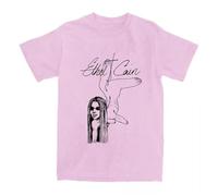 Camiseta de Cuello Redondo y Manga Corta Eth-el Cain Anime, Ropa Urbana Unisex, con Estampado de Dibujos Animados B-Pink||l