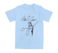 Camiseta de Cuello Redondo y Manga Corta Eth-el Cain Anime, Ropa Urbana Unisex, con Estampado de Dibujos Animados C-Blue||s