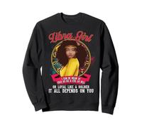 Camiseta de cumpleaños del zodiaco Libra Black Queen Mean AF Black Women Sudadera