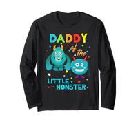 Camiseta de cumpleaños Familiar de Daddy of The Little Monster Manga Larga