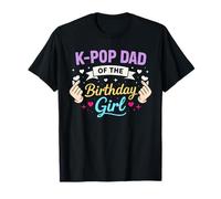 Camiseta de cumpleaños K-Pop para papá K-Pop Dad of The Birthday Girl Camiseta