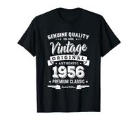 Camiseta de cumpleaños vintage Born in 1956 - Fabricado en 1956 Camiseta