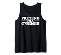 Camiseta de Disfraz de Halloween de fingir Que Soy un ginecólogo Camiseta sin Mangas