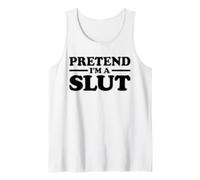 Camiseta de disfraz de Halloween de simulación que soy una puta Camiseta sin Mangas