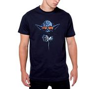 Camiseta de DJ Yoda para fans de Star Wars, color azul, multicolor, XL