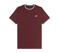 Fred Perry Camiseta TWIN TIPPED T-SHIRT in Burdeo EU XL
