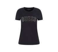 Camiseta de encaje de cuello redondo para mujer Guess L