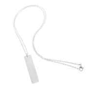 Camiseta de encimeras de encabezado de Llavero con aretes de Bota para Hombres Cabecillo de Collar Largo de Perlas Clips para Mujeres Joyas de diálogo diétrofe de Acero Inoxidable Plateado