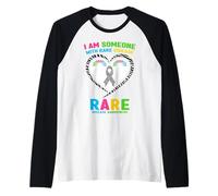 Camiseta de Enfermedades Raras I Am Someone - Día de Las Enfermedades Raras 2026 Camiseta Manga Raglan