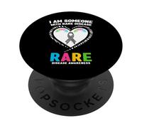 Camiseta de Enfermedades Raras I Am Someone - Día de Las Enfermedades Raras 2026 PopSockets PopGrip Adhesivo
