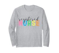 Camiseta de enfermera registrada RN regalo de graduación Manga Larga