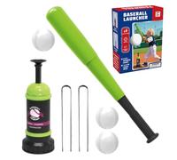 Camiseta De Entrenamiento De Béisbol Ball Pöpper, Con Equipo De Entrenamiento Seguro, 8x24,3 Cm, Entrenador De Béisbol Emergente, Camiseta De Golpe, Base De Práctica Estable, Para Practicar Bateo, Jue
