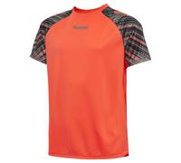 Hummel Camiseta funcional gris / naranja neón / negro 128 gris / naranja neón / negro