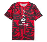 Camiseta De Entrenamiento Puma AC Milan Warm Up Para Hombre Rosso Nero 786675