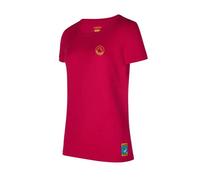 Camiseta de escalada para mujer La Sportiva Climbing on the Moon (Fucsia/Giallo)