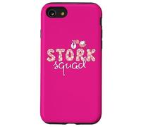 Camiseta de escuadrón de cigüeña de enfermera y parto con diseño divertido de cigüeña Carcasa para iPhone SE (2020) / 7 / 8