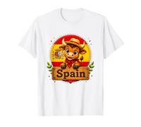 Camiseta de España, Bandera de España con Mapa gráfico para niños españoles Camiseta