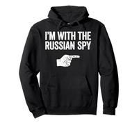 Camiseta de espía a Juego con Texto en inglés I'm with The Russian Spy Sudadera con Capucha