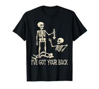 Camiseta de Esqueleto con Texto en inglés I've Got Your Back Divertida para Halloween, Hombres Camiseta