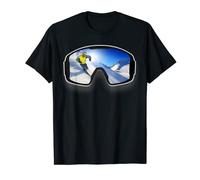 Camiseta de esquí Reflexión DownHill Ski Tee Snow Skier Tee Camiseta