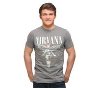 Nirvana Camiseta FEA Galaxy in Utero – Tejido suave – Gris asfalto – Talla Grande