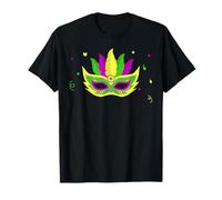 Camiseta de fiesta con máscara de carnaval de Mardi Gras Camiseta