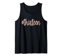 Camiseta de fiesta de cumpleaños número 13 con hashtag trece y 13 cumpleaños Camiseta sin Mangas