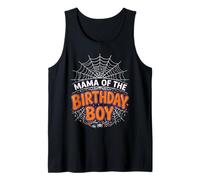 Camiseta de Fiesta de Halloween con diseño de araña de cumpleaños Mama of The Boy Camiseta sin Mangas