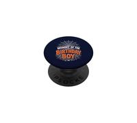 Camiseta de Fiesta de Halloween con diseño de araña de cumpleaños Mommy of The Boy PopSockets PopGrip Adhesivo