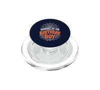 Camiseta de Fiesta de Halloween con diseño de araña de cumpleaños Mommy of The Boy PopSockets PopGrip para MagSafe