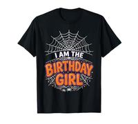 Camiseta de Fiesta de Halloween con Texto en inglés I'm The Birthday Girl Web Spider Camiseta