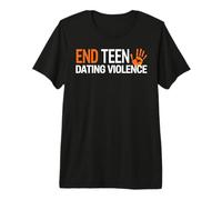 Camiseta de Fin de Violencia en el noviazgo Adolescente - Conciencia sobre la Violencia Camiseta Premium