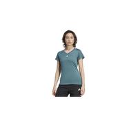 adidas Mujer AEROREADY Train Essentials Minimal Branding V-Neck tee, Preloved Teal/White, XS