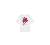 Camiseta de fitness puma w floral cat graphic, white-q3, mujer XS