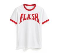 Camiseta de Flash Gordon - Camiseta de algodón 100 % de alta calidad para hombre, impresión digital vibrante en el frente y la espalda, preencogida y lavable a máquina, diseño duradero y elegante