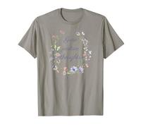 Camiseta de flores, pensamiento positivo, salud mental, autoafirmación Camiseta