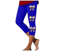 Camiseta de forro polar con estampado de copa de vino tinto, estilo informal, para fitness, con levantamiento de caderas, leggings de yoga, pantalones elásticos para el tobillo, Blu-c., L