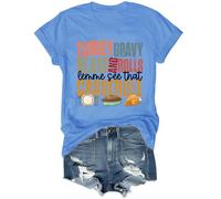 Camiseta de frijoles y rollos de salsa de pavo con texto en inglés "Let Me See That Casserole" para Acción de Gracias, frijoles y rollos, Azul (carolina blue), 3XL