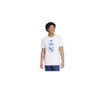Camiseta de fútbol adidas real madrid dna graphic hombre blanco XS