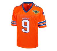 Camiseta de fútbol Bobby Boucher #9 The Waterboy Adam Sandler película Mud Dogs Bourbon Bowl, Naranja, XL