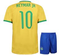Camiseta de Fútbol Brasil Fútbol Neymar - Niño y Adulto - Equipación de fútbol - Chico - Ropa de Futbol - Talla 116