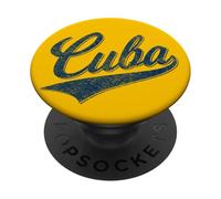 Camiseta de fútbol con diseño de Bandera de Cuba PopSockets PopGrip Adhesivo
