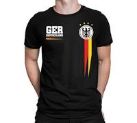 Camiseta de fútbol de Alemania 2024 del Campeonato de Europa de Alemania, Camiseta para hombre Negro, M