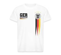Camiseta de fútbol de Alemania 2024 del Campeonato de Europa de Alemania, Camiseta para niños blanca, 128 cm