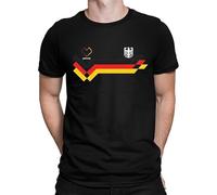 Camiseta de fútbol de Alemania 2024 del Campeonato Europeo de Alemania, Camiseta para hombre Negro, L