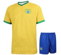 Camiseta de Fútbol de Brasil Primera Equipación - Niño y Adulto - Equipación de fútbol - Chico - Ropa de Futbol - Talla 164